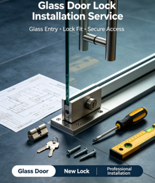Glass Door Lock Installation Service