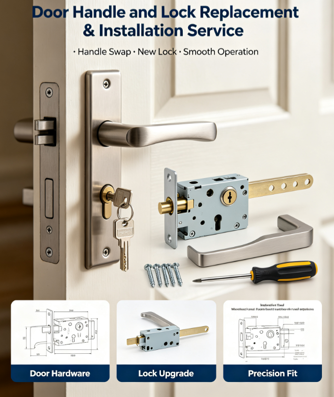 Door Handle and Lock Replacement & Installation Service