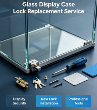 Glass Display Case Lock Replacement Service