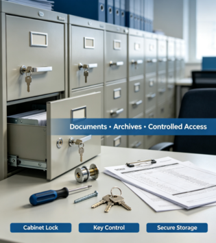 Filing Cabinet and Archive Cabinet Lock Installation Service